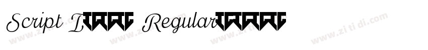Script I780 Regular字体转换 Script I780 Regular字体转换